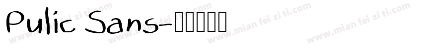 Pulic Sans字体转换
